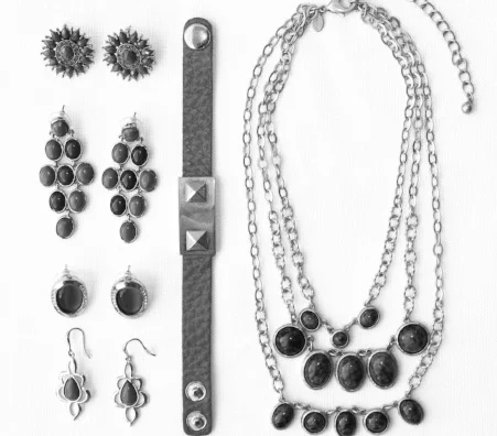 rhodium plated silver